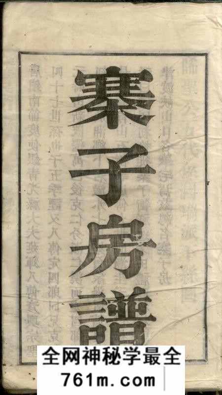 湘乡仁让堂武城曾氏榔山族谱不分卷