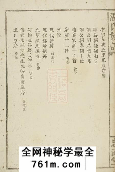 宁都忠武堂温氏宗谱八本