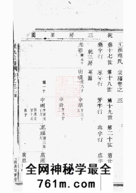 玉溪程氏宗谱
