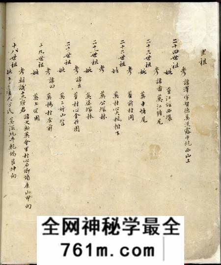 程氏奕世祖茔图谱不分卷