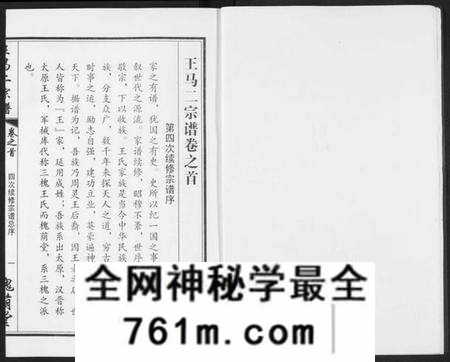 湖北王氏马氏族谱-王马二宗谱.pdf电子版