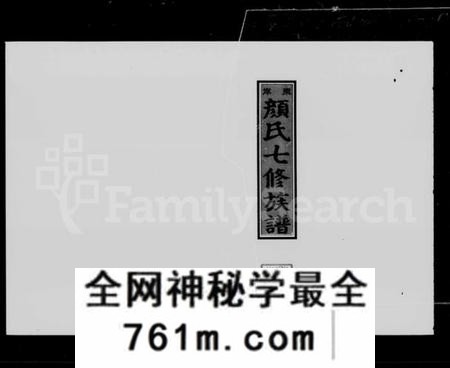 湖南颜氏族谱-东岸颜氏七修族谱 [10集].pdf电子版