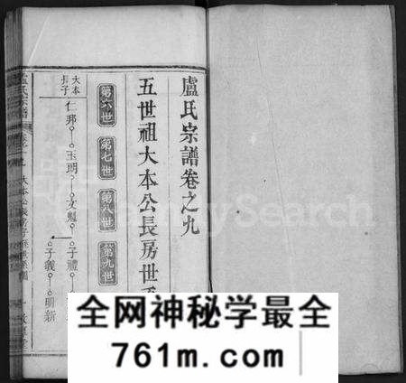湖北卢氏族谱-卢氏宗谱 [11卷,首1卷](别名：Lu Shi Zong Pu).pdf电子版