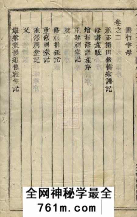 浦阳浦阳柳溪傅氏前大房谱八卷