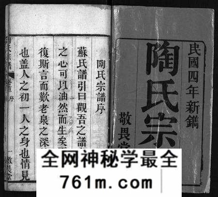 湖北陶氏族谱-陶氏宗谱 [4卷,首2卷](别名：Tao Shi Zong Pu).pdf电子版
