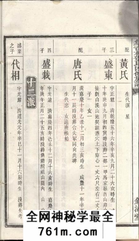 湘潭镜湖堂中湘篁奇林贺氏四修谱