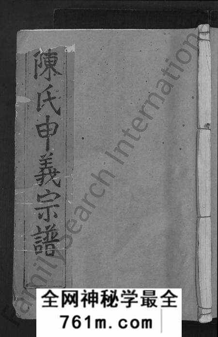 湖北陈氏族谱-陈氏申义宗谱 [24卷].pdf电子版