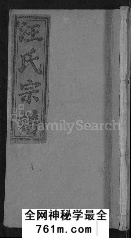 湖北汪氏族谱-汪氏宗谱 [6卷,首2卷,末1卷](别名：义水汪氏族谱).pdf电子版