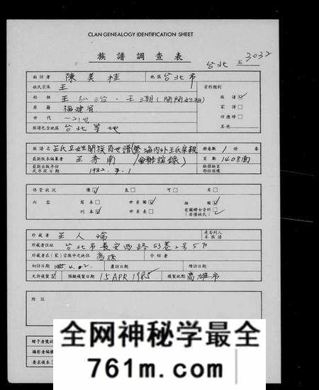 中国王氏族谱-王氏立姓开族百世谱暨海内外王氏宗亲会联谊录 = Summary of the genealogy of Wang’sClan(别名:Summary of the ge
