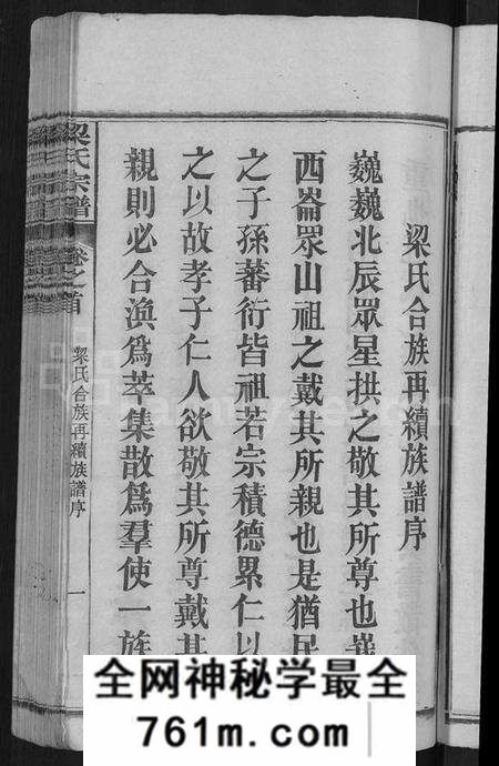 湖北梁氏族谱-梁氏族谱 [12卷,首末各1卷](别名：梁氏宗谱).pdf电子版