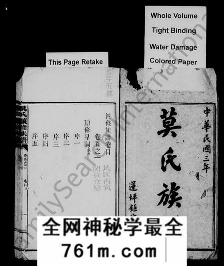 湖南莫氏族谱-莫氏族谱 [17卷,首2卷,末4卷].pdf电子版