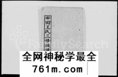 湖南王氏族谱-牢田王氏三修族谱 [39卷,及卷首末].pdf电子版
