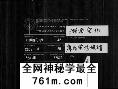 湖南廖氏族谱-廖氏续修族谱 [4卷,首2卷].pdf电子版