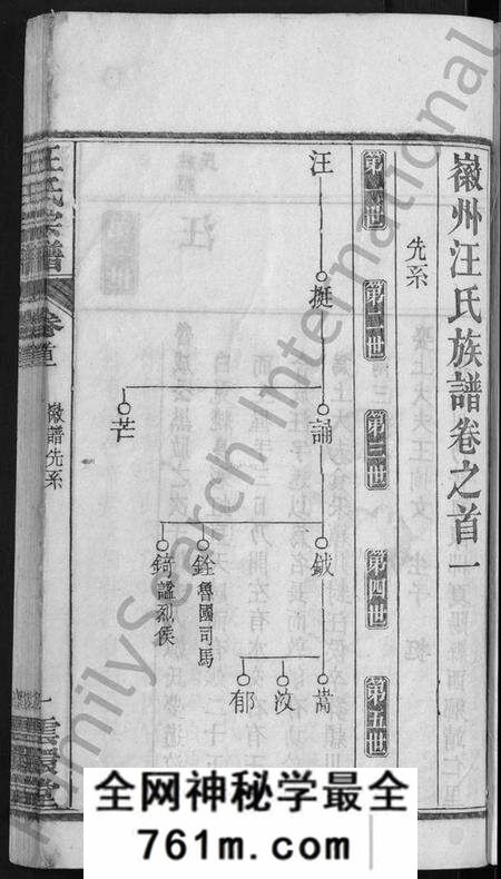 湖北汪氏族谱-汪氏宗谱 [14卷](别名：Wang Shi Zong Pu).pdf电子版