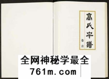 湖北高氏族谱-高氏宗谱.pdf电子版