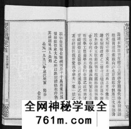 湖北胡氏族谱-胡氏宗谱 [9卷,首4卷].pdf电子版