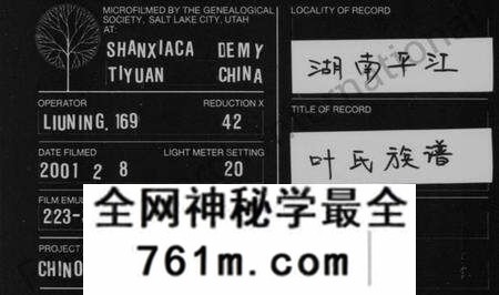 湖南叶氏族谱-叶氏族谱 [14卷,及卷首].pdf电子版