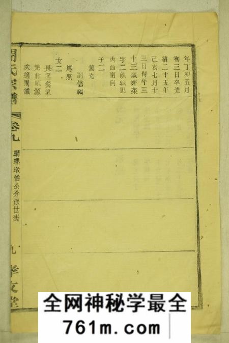 孝友堂闵氏宗谱