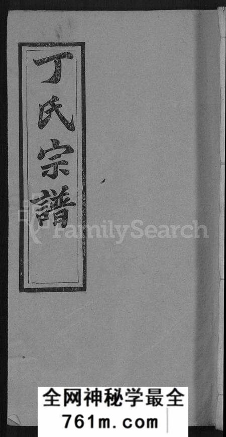 湖北丁氏族谱-丁氏宗谱 [13卷,首3卷].pdf电子版