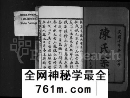湖南陈氏族谱-陈氏宗谱 [20卷,首4卷].pdf电子版