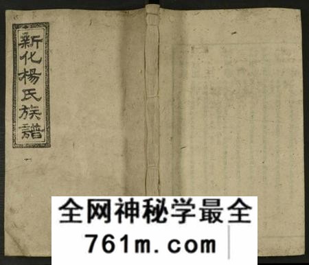 湖南杨氏族谱-新化杨氏族谱 [世系5卷,首10卷].pdf电子版