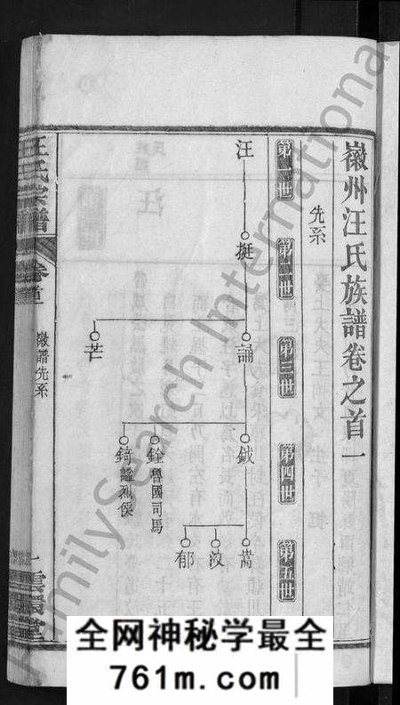 湖北汪氏族谱-汪氏宗谱 [14卷](别名：Wang Shi Zong Pu).pdf电子版