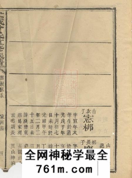 湘阴武城曾氏重修族谱不分卷