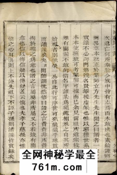 龙游光裕堂桐冈童氏宗谱二卷