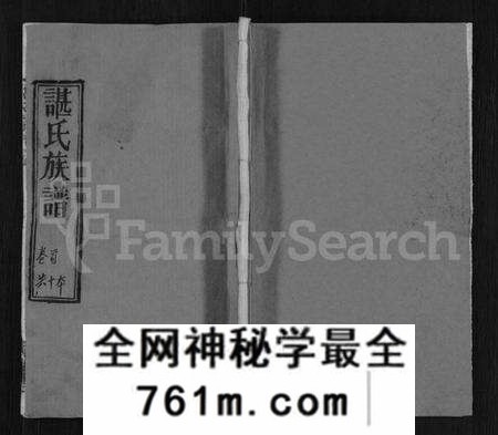 湖北谌氏族谱-谌氏宗谱 [9卷,首1卷](别名：谌氏族谱).pdf电子版