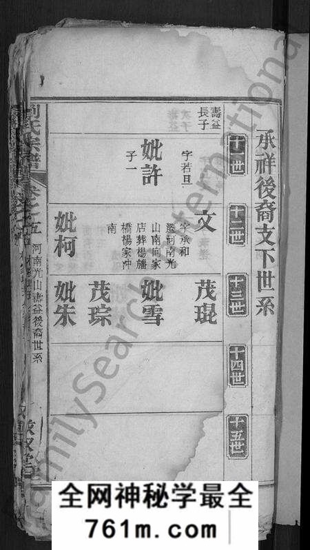 湖北刘氏族谱-刘氏宗谱 [残卷](别名：安邑刘氏宗谱).pdf电子版