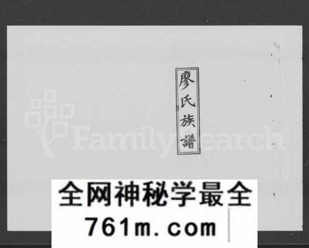 湖南廖氏族谱-廖氏族谱 [35卷,首4卷].pdf电子版