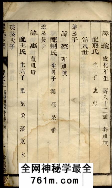 馀庆堂汤氏宗谱