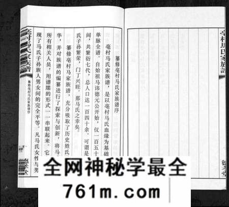 江苏马氏族谱-亳村马氏家族谱[1册](别名：Bo Cun Ma Shi Jia Zu Pu、亳村马氏家族谱).pdf电子版