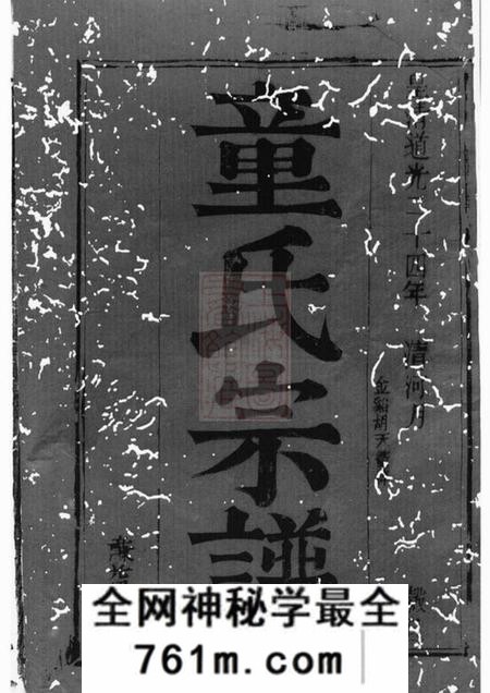 合肥廉益堂金斗童氏支谱二卷首一卷