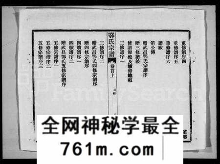 湖北鄂氏族谱-鄂氏宗谱 [10卷,首2卷](别名：武罗鄂氏六修宗谱).pdf电子版