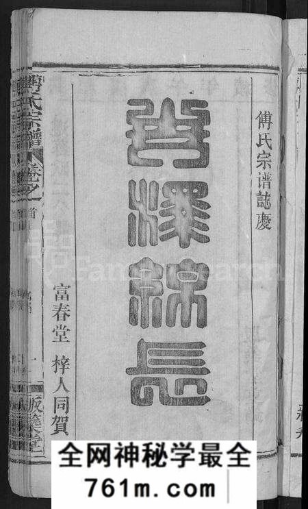 湖北傅氏族谱-傅氏宗谱 [31卷,首4卷].pdf电子版