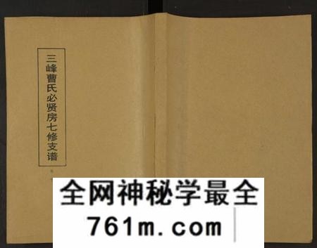 湖南曹氏族谱-三峰曹氏必贤房七修支谱 [16卷].pdf电子版