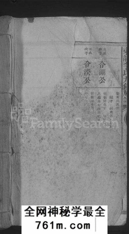 江西李氏族谱-东龙李氏九修族谱 [残卷].pdf电子版