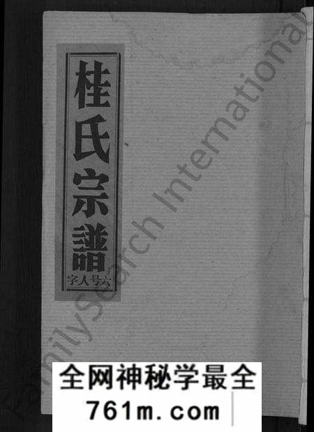 湖北桂氏族谱-桂氏宗谱 [27卷,首1卷].pdf电子版