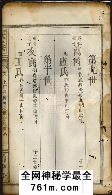 始平堂岳阳冯氏族谱