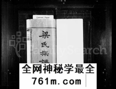 湖南梁氏族谱-梁氏族谱 [10卷,首3卷,末1卷].pdf电子版