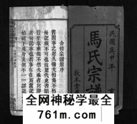 湖北马氏族谱-马氏宗谱 [11卷,首1卷](别名：楚黄马氏宗谱、Ma Shì Zong Pu、马氏宗谱).pdf电子版
