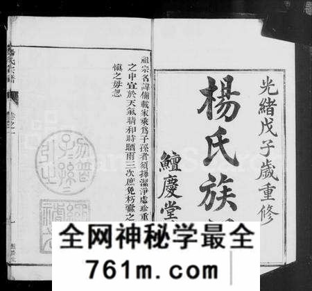 江苏杨氏族谱-京江杨氏宗谱 [10卷](别名：杨氏宗谱).pdf电子版