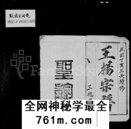 湖北王氏族谱-王杨宗谱 [11卷,首2卷].pdf电子版