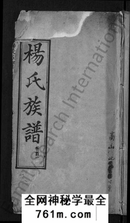 湖北杨氏族谱-杨氏族谱 [24卷,首2卷](别名：杨氏宗谱、Yang Shi Zu Pu).pdf电子版