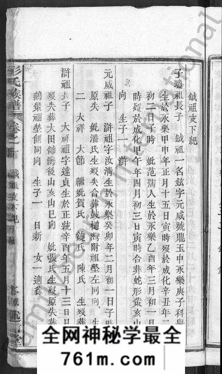 湖北彭氏族谱-彭氏族谱 [44卷](别名：蕲水县彭氏族谱八修).pdf电子版