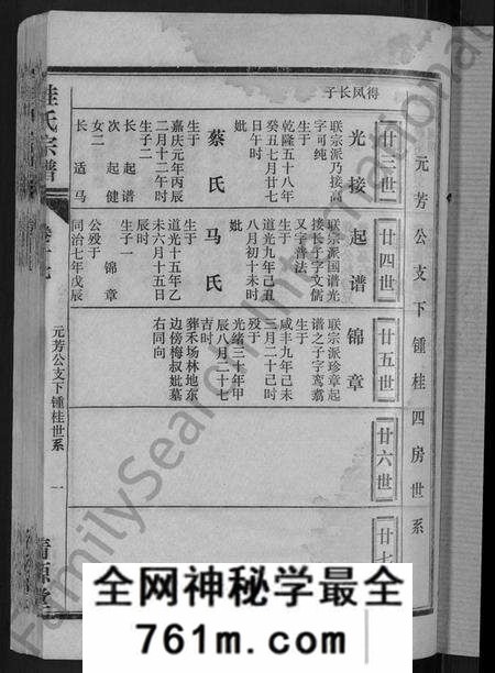 湖北桂氏族谱-桂氏宗谱 [27卷,首1卷].pdf电子版