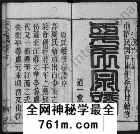 湖北夏氏族谱-夏氏宗谱 [12卷,及卷首](别名：Xia Shi Zong Pu).pdf电子版
