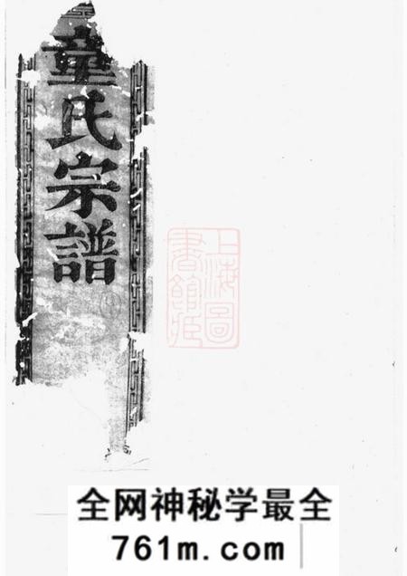 合肥廉益堂金斗童氏支谱二卷首一卷