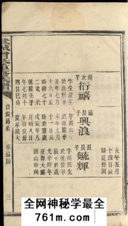 益阳武城曾氏重修族谱不分卷